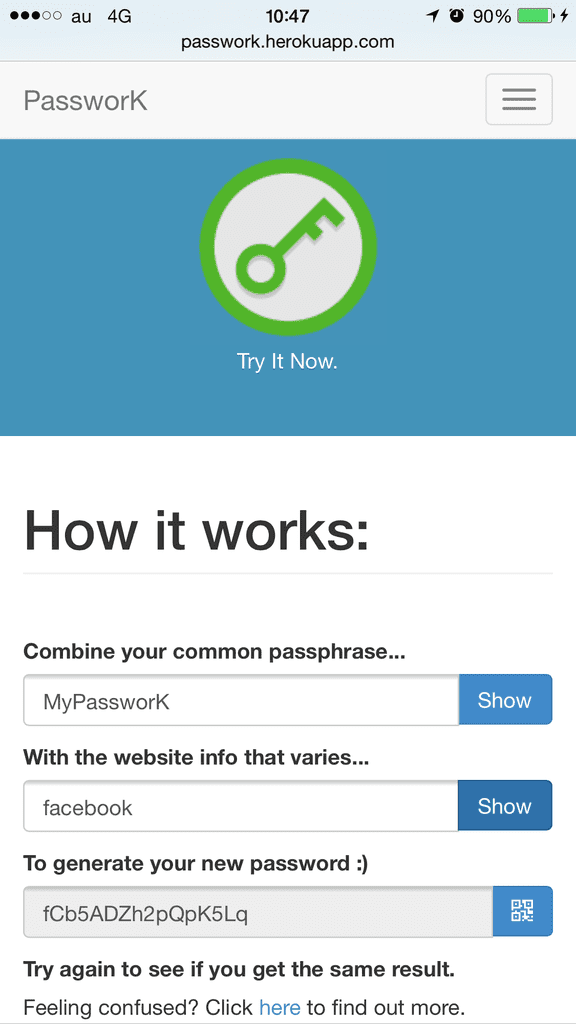 PassworK: 用比特币技术来加工你的密码