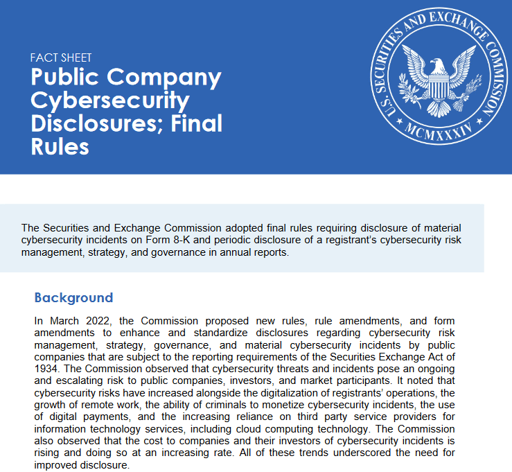 SEC新规：上市加密公司应公布重大网络安全事件