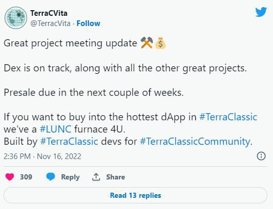 Terra Classic 将推出支持 LUNC 刻录的 DEX