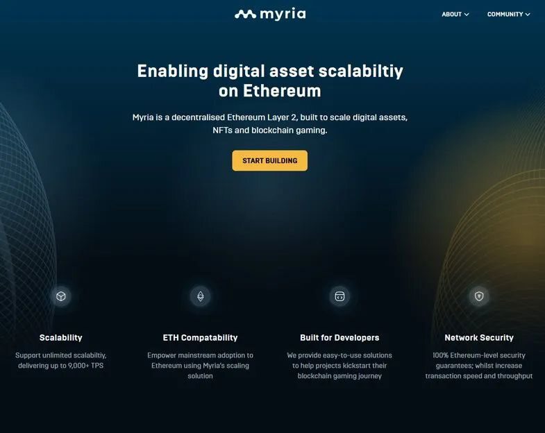 Myria：区块链游戏生态系统和以太坊 L2 扩展