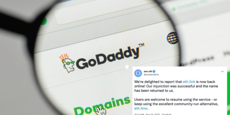 Web2、Web3最大域名商之战：ENS胜诉GoDaddy 夺回eth.link