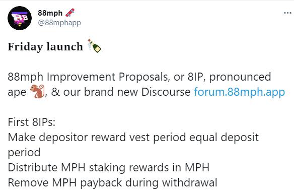 88mph announced the first upgrade to provide depositor with equal filing time.