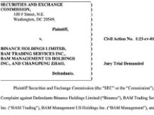 13宗罪：美国SEC对Binance和赵长鹏提出13项指控