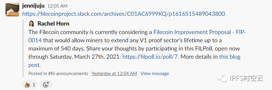 相比于FIP-14提案，我更想谈谈Filecoin的长期主义！