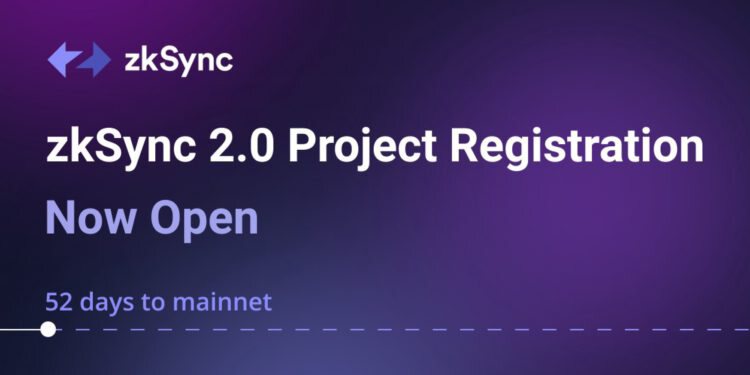 以太坊L2方案zkSync2.0主网现已开放项目注册 52天后正式上线