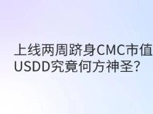 上线两周跻身CMC市值TOP100， USDD究竟何方神圣？