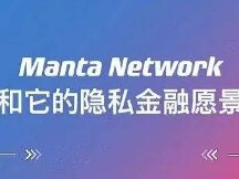 Manta Network可即插即用的隐私保护平行链，为DeFi堆栈提供隐私服务