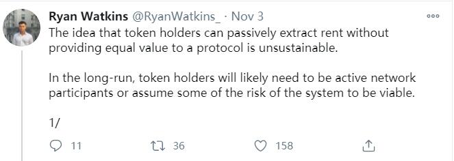 Messari研究员:代币持有者需保持活跃或承担风险