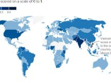 这张地图显示了加密货币在世界范围内的兴起