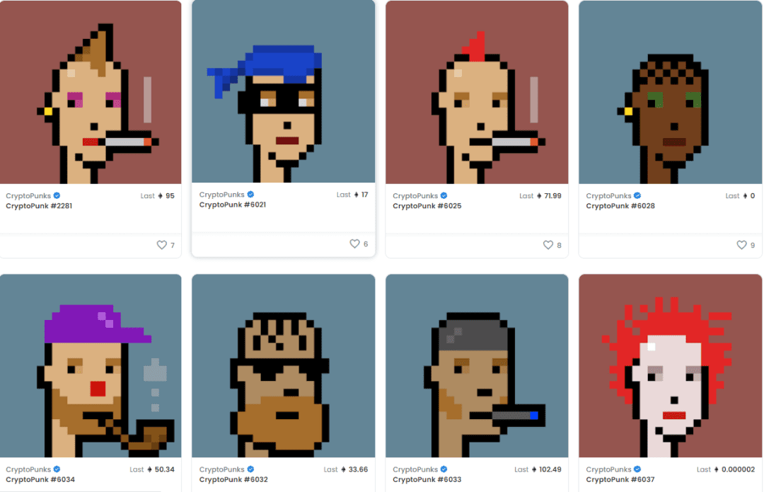 NFT界的远古神兽：CryptoPunks