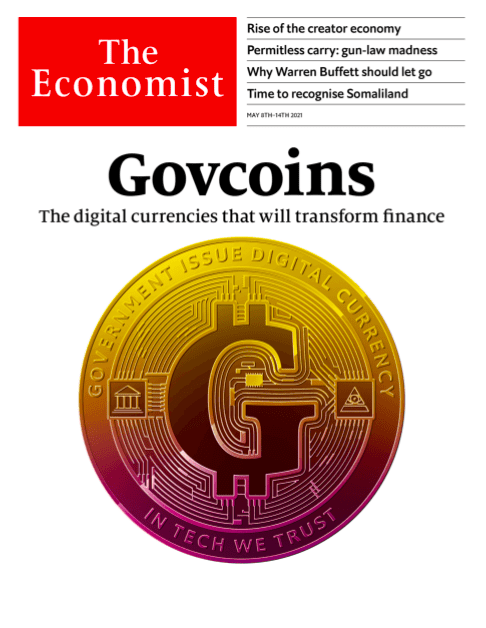 《经济学人》新一期封面主题：Govcoins，改变金融的数字货币