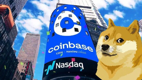 美最大加密货币交易所Coinbase市值跌至不及狗狗币