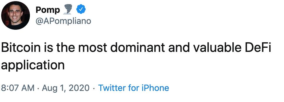 Morgan Creek Founder: BTC is the largest and most profitable DeFi app.