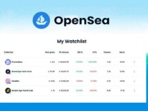 The OpenSea new feature watchlist is live! Key data of the Fast Track NFT project
