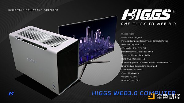 颠覆性创造 赋能百业生态 HIGGS推出WEB3.0电脑