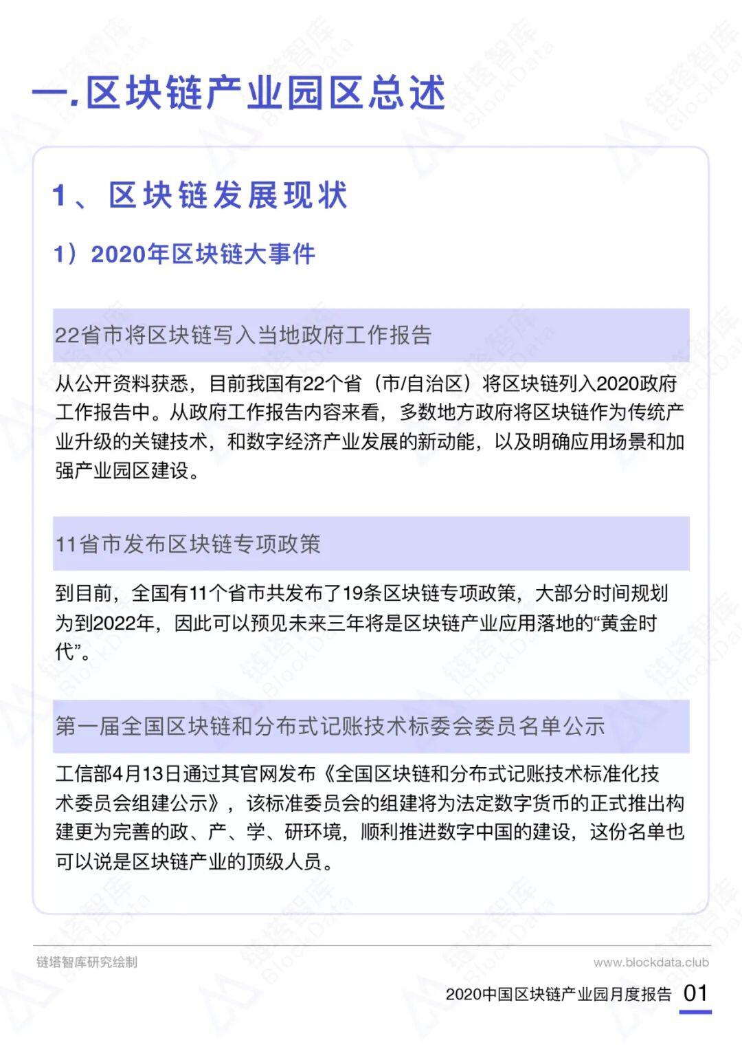 2020中国区块链产业园月度报告（11月）