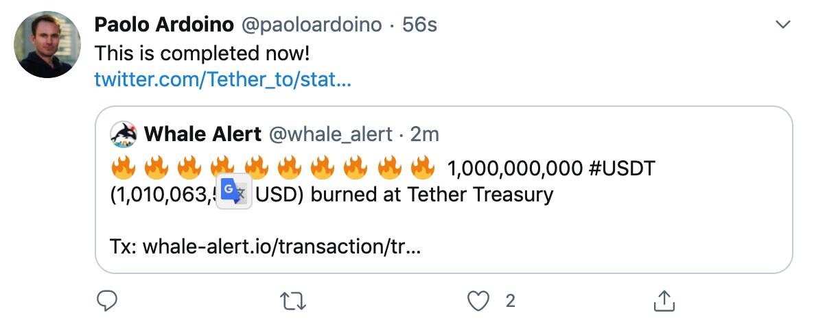 Complete Tether's USDT Billion Migration