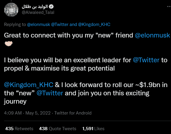 马斯克又筹70亿接管推特：要当“临时CEO”，跟沙特王子“灵魂交易”，三年后再上市！