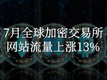 7月全球加密交易所网站流量上涨13%