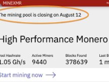 匿名龙头门罗币矿池MineXMR将关闭 XMR51%攻击风险暂灭