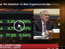 美联储主席鲍威尔表示“无意”禁止加密货币，比特币短时冲破 4.4 万美元