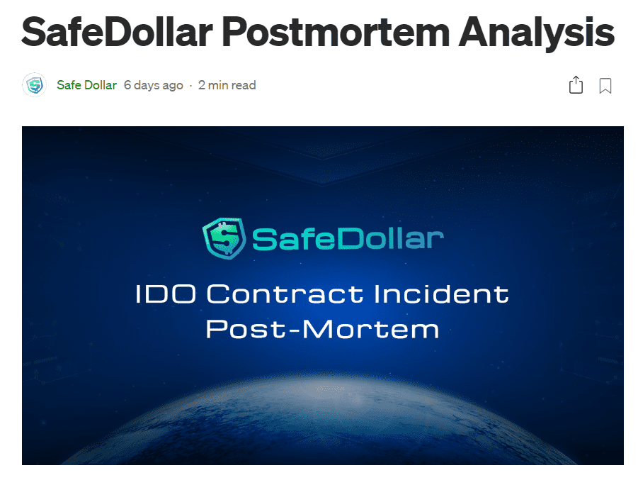 SafeDollar遭受攻击归零，Polygon生态即将迎来黑客季？