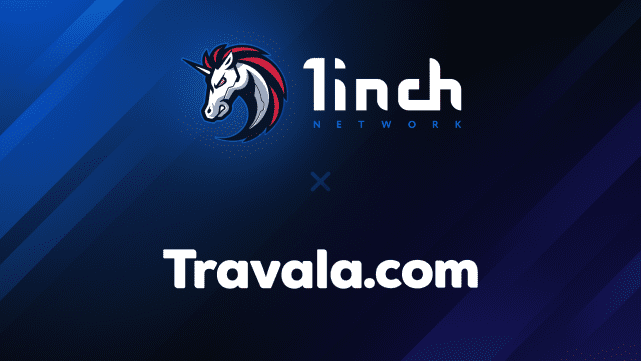 1inch 宣布与 Travala.com 合作