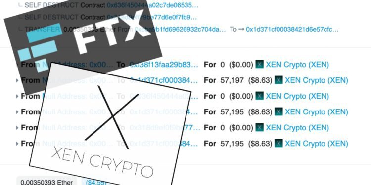 黑客利用FTX免费提币！0成本铸XEN Crypto1.7万次 损失超81ETH