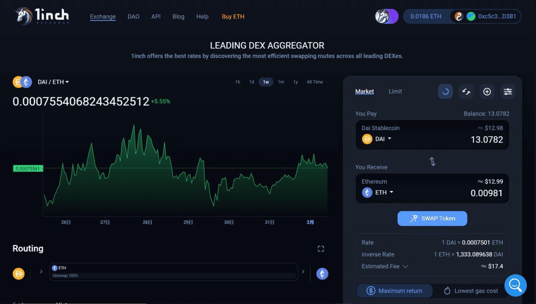 OpenOcean——用户参与DeFi实现最大化收益的神器