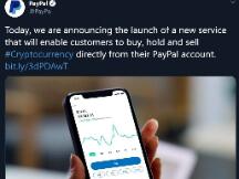 支付巨头PayPal推出加密货币服务，新时代来了