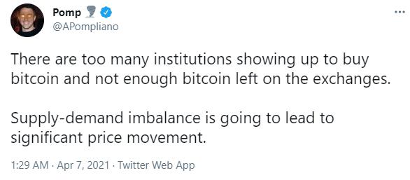 摩根溪创始人:供需不平衡将导致比特币价格大幅波动