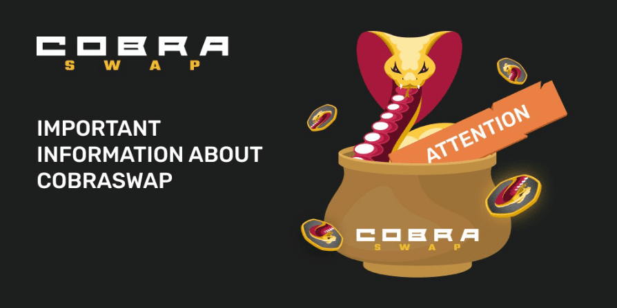 CobraSwap 是一个相当新的去中心化交易所 (DEX) 第一个自动做市商 (AMM)，市场上的最低汇率为 0,088%