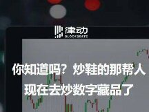你知道吗？炒鞋的那帮人，现在去炒数字藏品了