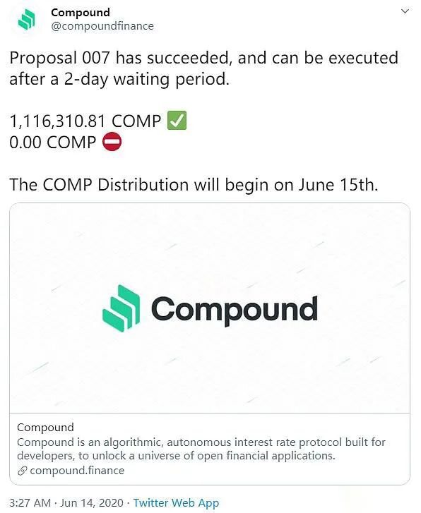 COMP开盘涨幅达3470%！什么，你还不知道Compound？！