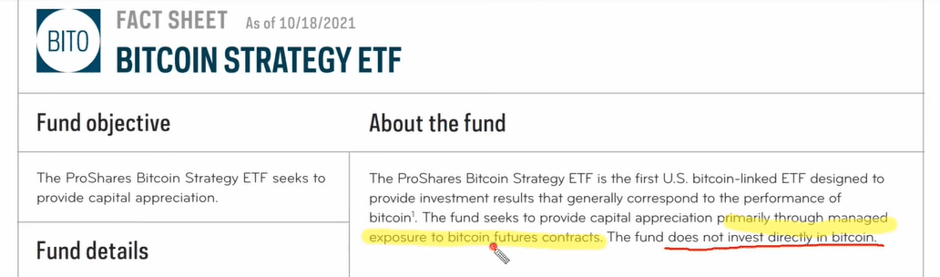 比特币ETF投资风险披露，有别于直接投资比特币