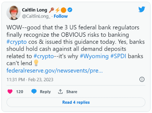 美联储澄清：银行仍被允许为加密行业提供服务