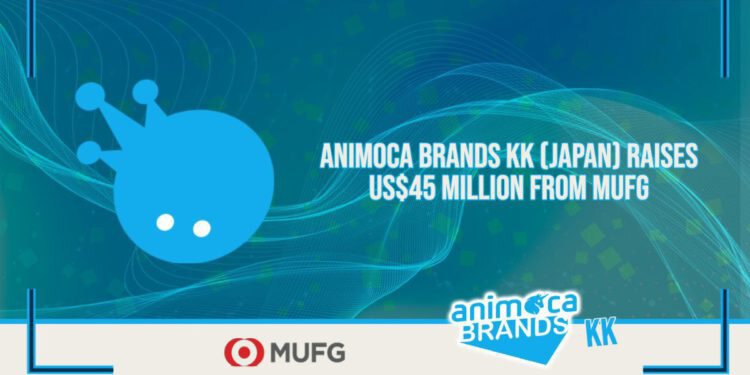 三菱日联共同领投！Animoca Brands Japan完成4500万美元融资