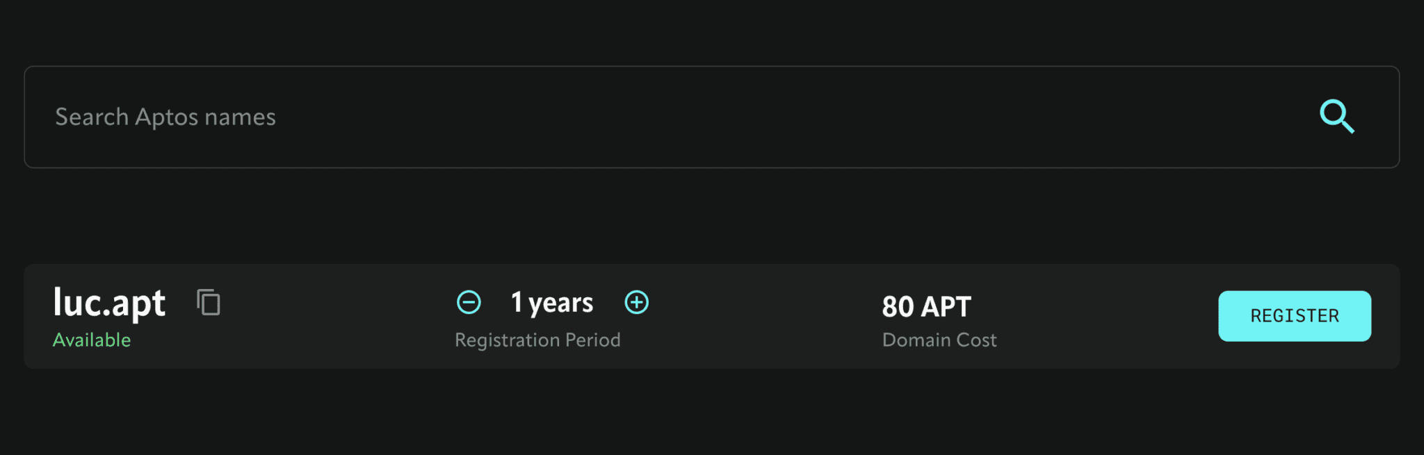 Aptos域名服务ANS上线！3字节定价80APT 注册数已破5千