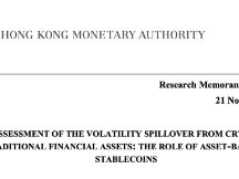 香港金管局：稳定币或加密货币若崩跌 恐伤及传统金融