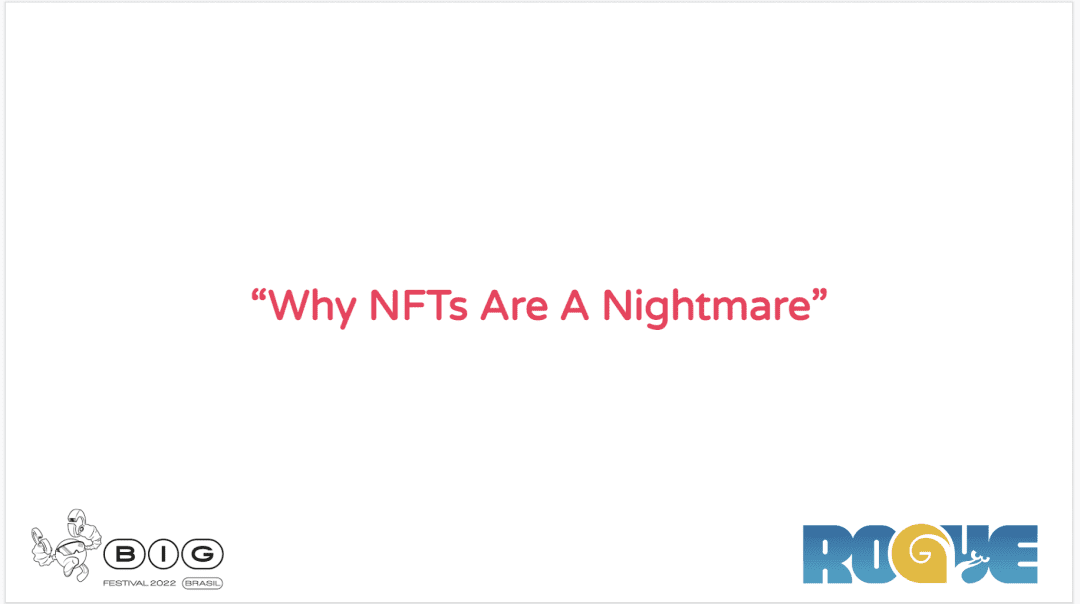 Mark Venturelli：为什么NFT游戏是一场噩梦？