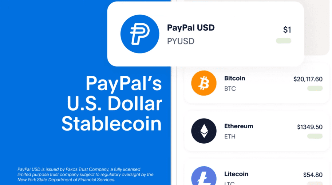 里程碑时刻，支付巨头Paypal推出以太坊链稳定币