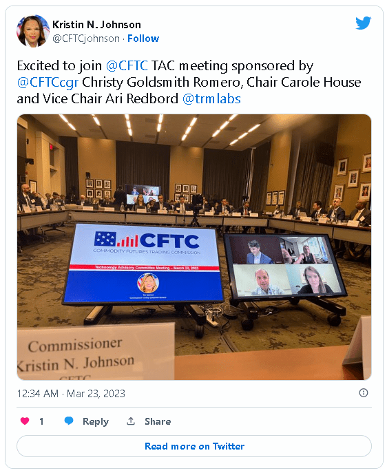 CFTC 的技术委员会聚集在 DC 讨论 DeFi，这是讨论的内容