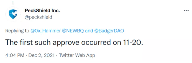 DeFi第四大惨案：Badger DAO遭前端攻击，损失达1.2亿美元