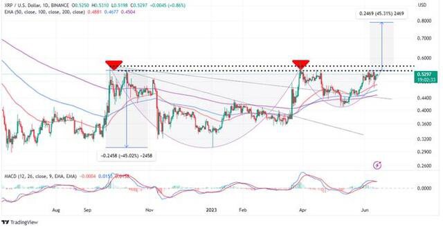 XRP 价格准备飙升 45%，因为市场预期Ripple vs. SEC