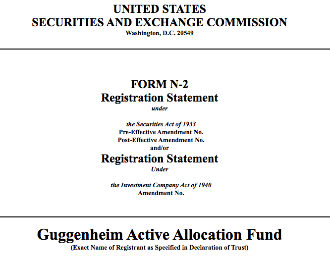 资管巨头Guggenheim向SEC提交新基金备案，或寻求加密投资敞口