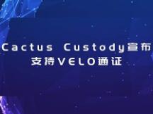 Cactus Custody宣布支持VELO通证