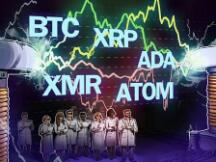 本周关注的加密货币：BTC、XRP、ADA、XMR、ATOM