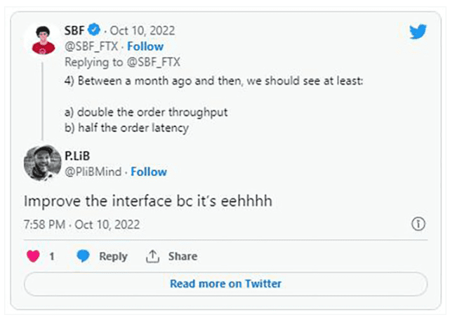 SBF 宣布对 FTX 进行效率更新