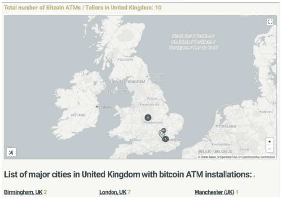 英国金融监管机构严厉打击无牌比特币 ATM 机