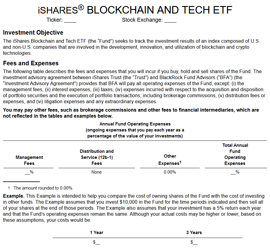 贝莱德向SEC申请成立旗下首支区块链技术ETF Ishares